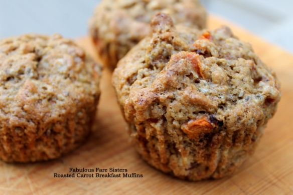 Roasted Carrot Breakfast Muffins
